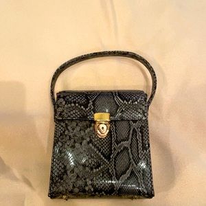 Snake Print Hand Bag
